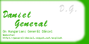 daniel general business card