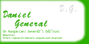 daniel general business card